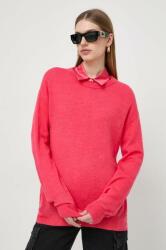 Patrizia Pepe gyapjú pulóver könnyű, női, rózsaszín, 8K0179 K167 - rózsaszín 34
