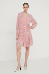 HUGO BOSS ruha rózsaszín, mini, harang alakú - rózsaszín 36 - answear - 95 990 Ft