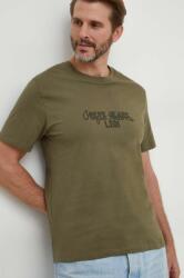 Pepe Jeans pamut póló Chris zöld, férfi, nyomott mintás - zöld XL