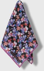 Lauren Ralph Lauren kendő selyemkeverékből lila, mintás - lila Univerzális méret