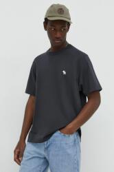 Abercrombie & Fitch pamut póló fekete, férfi, sima - fekete XXL - answear - 14 990 Ft