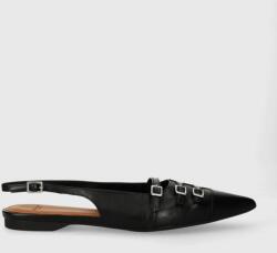 Vagabond Shoemakers bőr balerina cipő HERMINE fekete, nyitott sarokkal, 5533.101. 20 - fekete Női 39