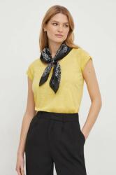 Sisley t-shirt női, sárga - sárga XS - answear - 8 390 Ft