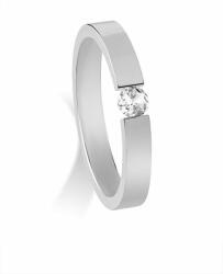 Troli Gyönyörű acél gyűrű kristállyal (Kerület 63 mm)