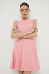 Tommy Hilfiger ruha rózsaszín, mini, harang alakú - rózsaszín L - answear - 26 990 Ft