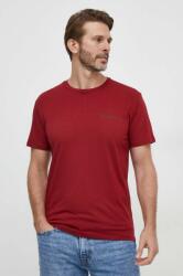 Guess t-shirt JOE bordó, férfi, nyomott mintás, U4RM01 K6YW0 - burgundia L
