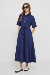 Ralph Lauren pamut ruha midi, harang alakú - kék 34 - answear - 112 990 Ft
