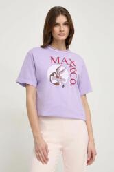 Max&Co MAX&Co. pamut póló x CHUFY női, lila - lila XS