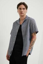 Tommy Hilfiger lenvászon ing szürke, regular - szürke XL