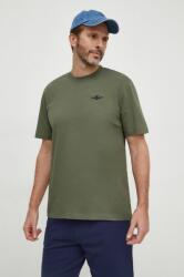 Aeronautica Militare pamut póló zöld, férfi, nyomott mintás - zöld L - answear - 20 990 Ft
