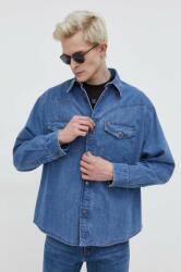 HUGO BOSS farmering férfi, galléros, relaxed - kék L
