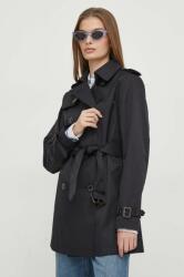 Ralph Lauren kabát női, sötétkék, átmeneti, kétsoros gombolású - sötétkék XL