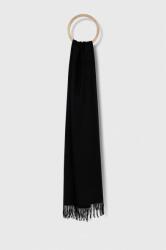 Answear Lab sál gyapjú keverékből fekete, sima - fekete Univerzális méret