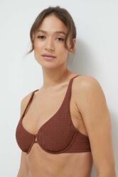 Abercrombie & Fitch bikini felső barna, puha kosaras - barna XS - answear - 12 990 Ft