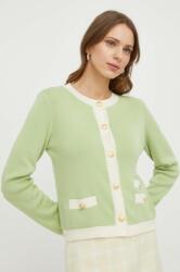 Luisa Spagnoli gyapjú pulóver zöld, női, könnyű - zöld S