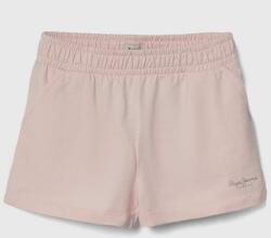Pepe Jeans gyerek pamut rövidnadrág NERISSA rózsaszín, sima - rózsaszín 116