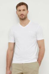 Calvin Klein pamut póló fehér, férfi, sima - fehér S