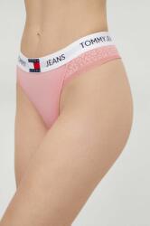 Tommy Jeans tanga rózsaszín - rózsaszín XL