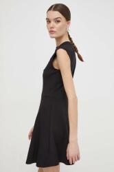 Tommy Hilfiger ruha fekete, mini, harang alakú - fekete M - answear - 23 990 Ft