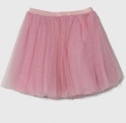 GUESS gyerek szoknya rózsaszín, mini, harang alakú - rózsaszín 125-135 - answear - 17 990 Ft