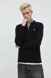 HUGO BOSS gyapjúkeverék pulóver férfi, fekete - fekete XL