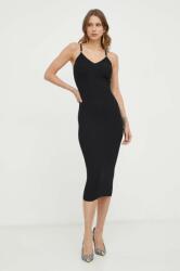 Elisabetta Franchi ruha fekete, midi, testhezálló, AM58T41E2 - fekete 36