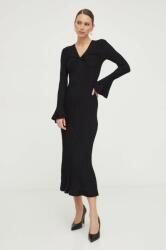 TWINSET ruha fekete, maxi, harang alakú - fekete S - answear - 97 990 Ft