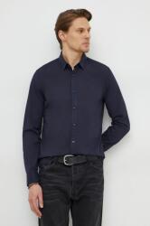Calvin Klein ing férfi, galléros, sötétkék, slim - sötétkék M - answear - 23 990 Ft