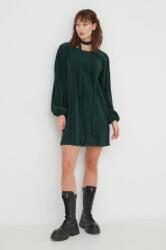Abercrombie & Fitch ruha zöld, mini, harang alakú - zöld XXS - answear - 34 990 Ft