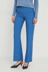 United Colors of Benetton nadrág női, magas derekú egyenes - kék 38 - answear - 23 990 Ft