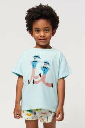 Bobo Choses gyerek pamut póló nyomott mintás - kék 111/122 - answear - 14 990 Ft