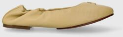 Tommy Hilfiger bőr balerina cipő TH ELEVATED ELASTIC BALLERINA bézs, FW0FW07882 - bézs Női 39