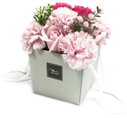  Ajándék box szappan virágokkal rózsaszín