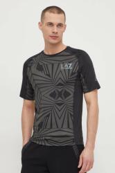 EA7 Emporio Armani t-shirt fekete, férfi, mintás - fekete M