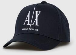 Armani Exchange pamut baseball sapka sötétkék, nyomott mintás - sötétkék Univerzális méret
