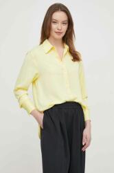 Calvin Klein ing női, galléros, fekete, relaxed - sárga 40