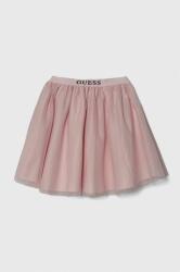 GUESS gyerek szoknya rózsaszín, mini, harang alakú - rózsaszín 136-146 - answear - 19 990 Ft