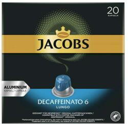 Jacobs Kávékapszula JACOBS Nespresso Lungo koffeinmentes 20 kapszula/doboz - papiriroszerplaza