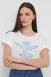 Aeronautica Militare pamut póló női, fehér - fehér XS