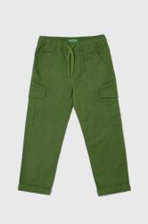 Benetton gyerek nadrág zöld, sima - zöld 160