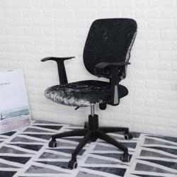 Forcheer ForgószékHuzat (bársonyos, 2 részes, fekete)