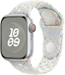 iprofix Apple Watch szíj, 42/ 44/ 45/ 49 mm, Öko - lélegző sport szilikon szíj - fehér (OS-0548)