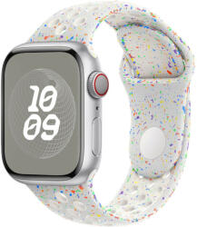 iprofix Apple Watch szíj, (38/40/41/42mm(Series 10), Öko - lélegző sport szilikon szíj - fehér (OS-0546)