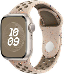 iprofix Apple Watch szíj, (38/40/41/42mm(Series 10), Öko - lélegző sport szilikon szíj - bézs (OS-0544)