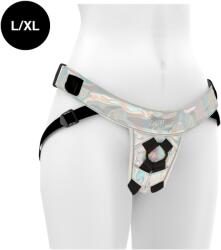 Mythology fantasy harness Колан за дилдо сребрист Fantasy Mythology L/XL
