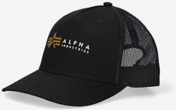 Alpha Industries baseball sapka Trucker Cap fekete, nyomott mintás - fekete Univerzális méret
