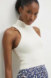 Answear Lab top női, félgarbó nyakú, bézs - bézs S/M