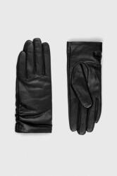 Answear Lab bőr kesztyű fekete, női - fekete L - answear - 6 390 Ft