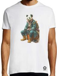 Magnolion Antropromorf zenész panda v2 póló