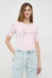 Guess t-shirt GRACE női, rózsaszín, W4RR38 Z2NQ2 - rózsaszín XS